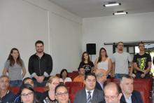 Acadêmicos do curso de Medicina (em pé) / Foto: Franceli Couto