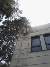 Limpeza de calhas no Campus Jaguarão Limpeza de calhas no Campus Jaguarão