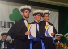 Acadêmicos premiados dos cursos de Ciência da Computação e Engenharia de Software / Foto: Denise Quines